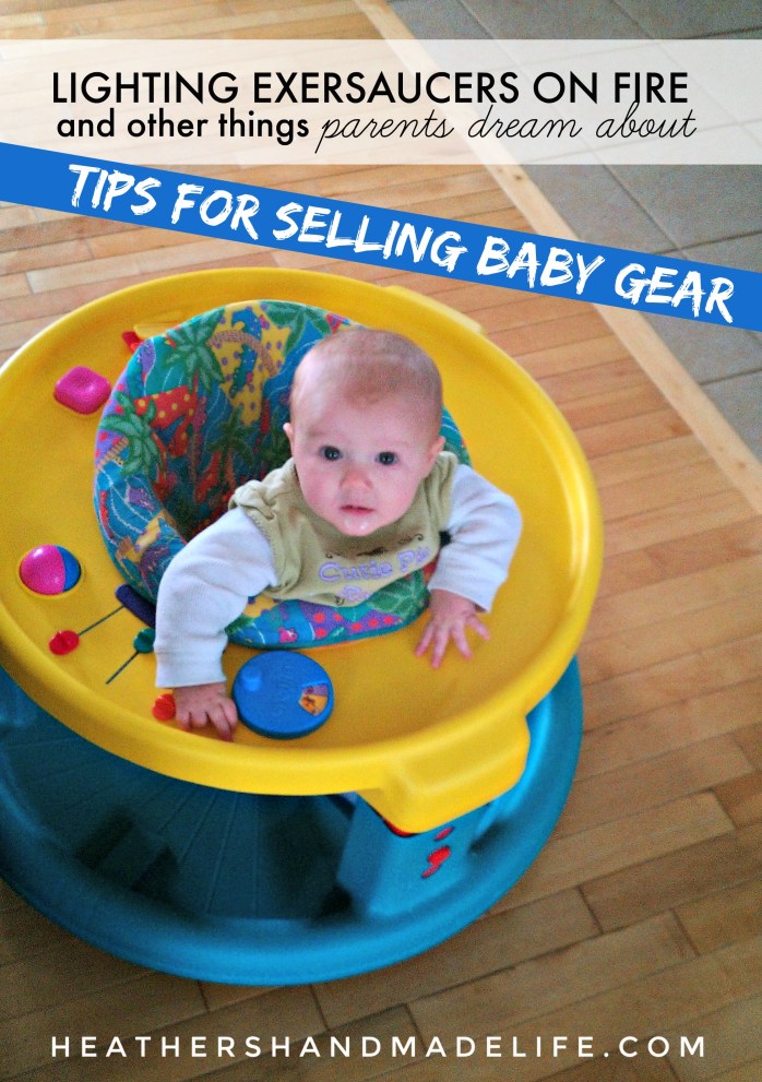 Tips for selling baby gear