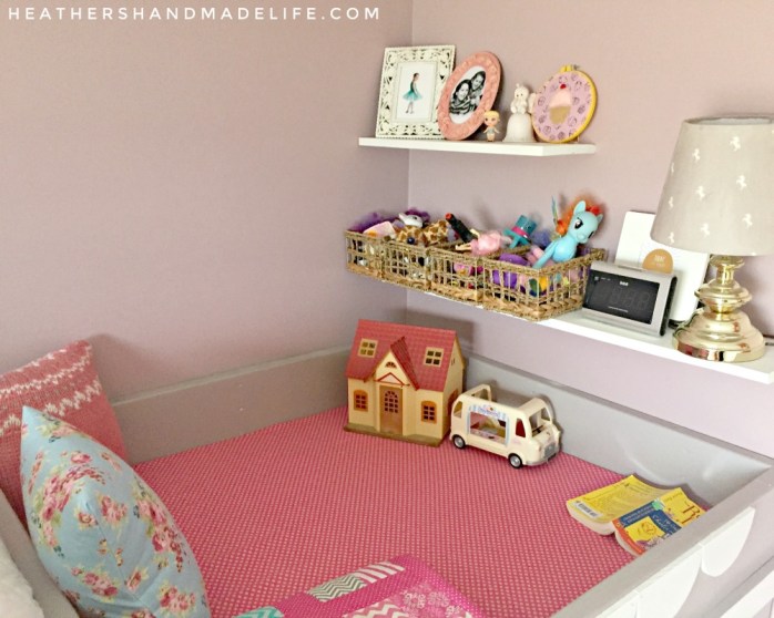 DIY loft bed, play area + reading nook {Heather's Handmade Life}