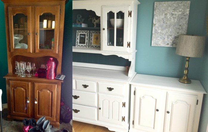 Painted hutch makeover {Heather's Handmade Life}