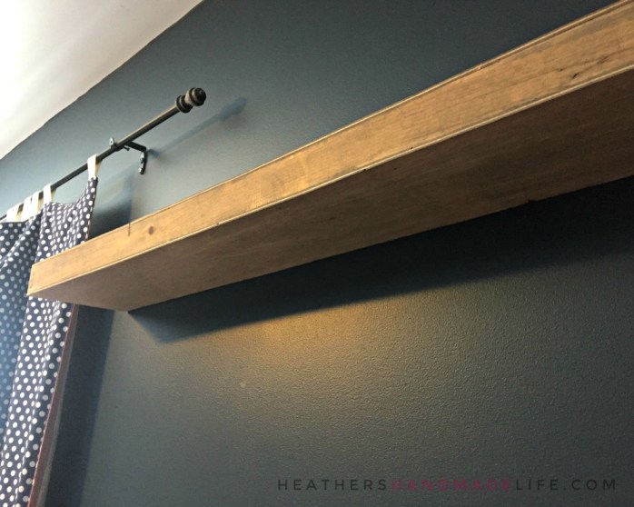 Cheap and easy DIY floating shelves {Heather's Handmade Life}