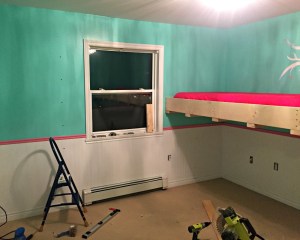 DIY loft bed, play area + reading nook {Heather's Handmade Life}