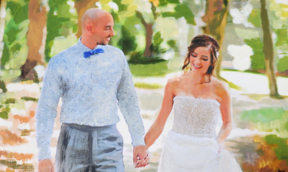 How to oil paint over a photo {Heather's Handmade Life}