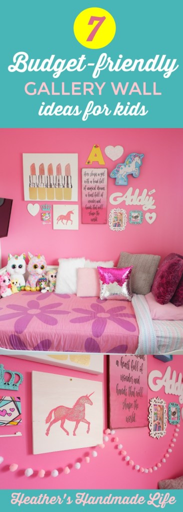 Budget-friendly kids’ gallery wall {Heather's Handmade Life}