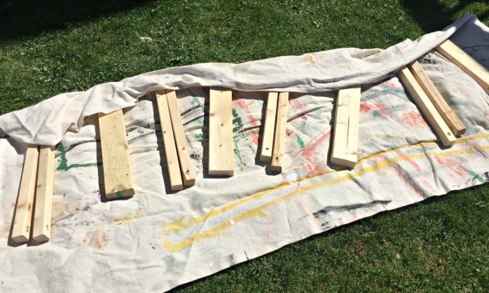 DIY rainbow doormat {Heather's Handmade Life}