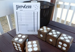 Yardzee! DIY Yahtzee for the yard | Full tutorial + free printable score sheet {Heather's Handmade Life}