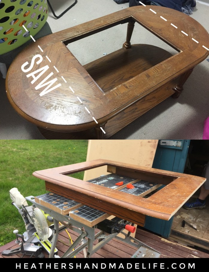 Free coffee table makeover {Heather's Handmade Life}