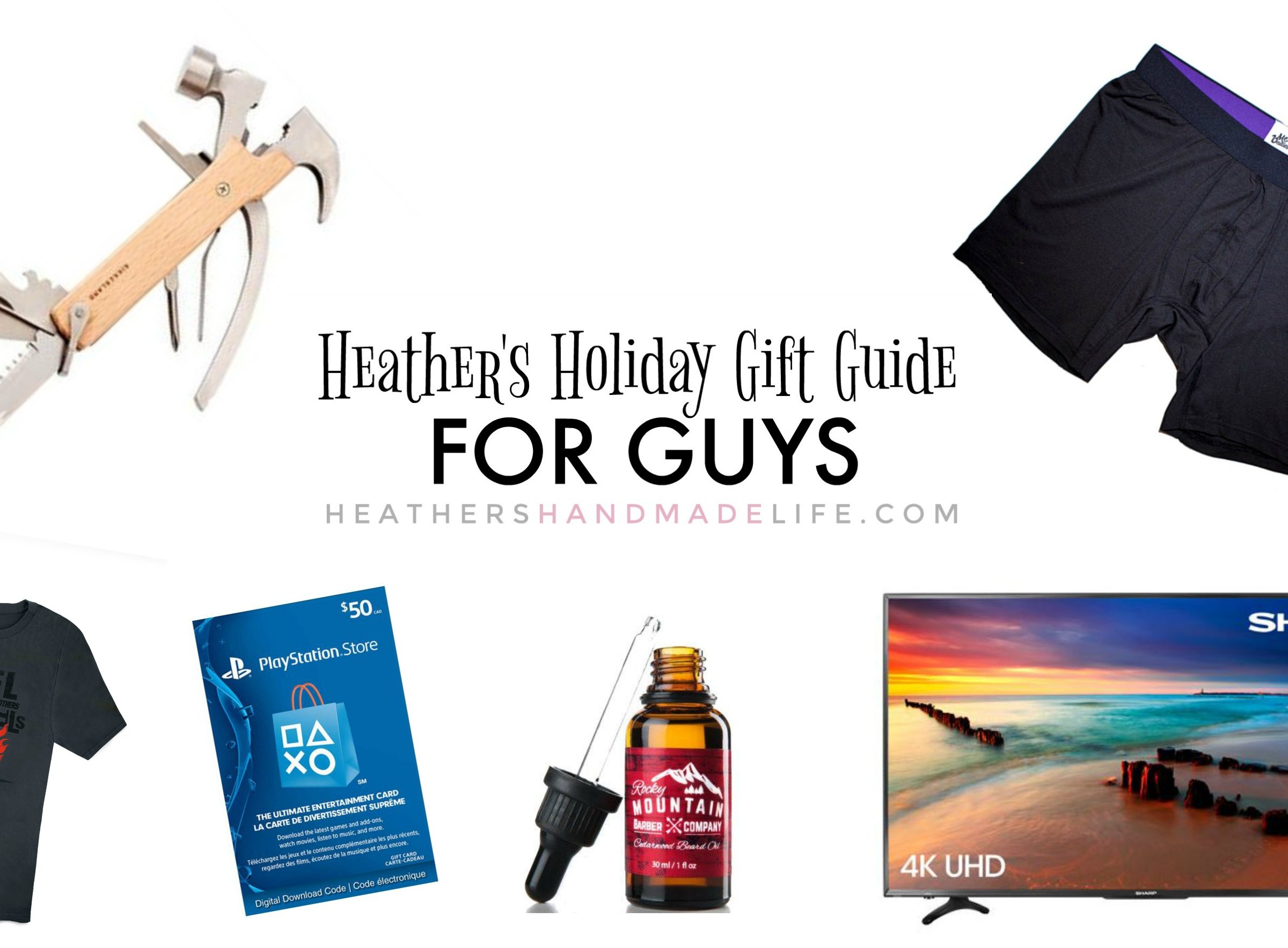 HEATHER’S HOLIDAY GIFT GUIDE: Gifts for guys {Heather's Handmade Life}