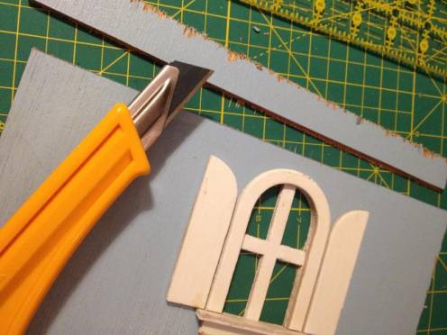 Childhood dollhouse turned shadowbox {Heather's Handmade Life}