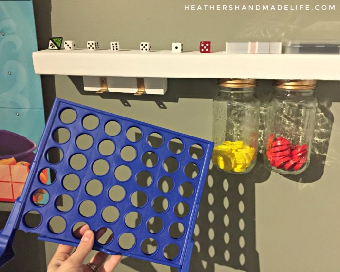 Board game wall art {Heather's Handmade Life}