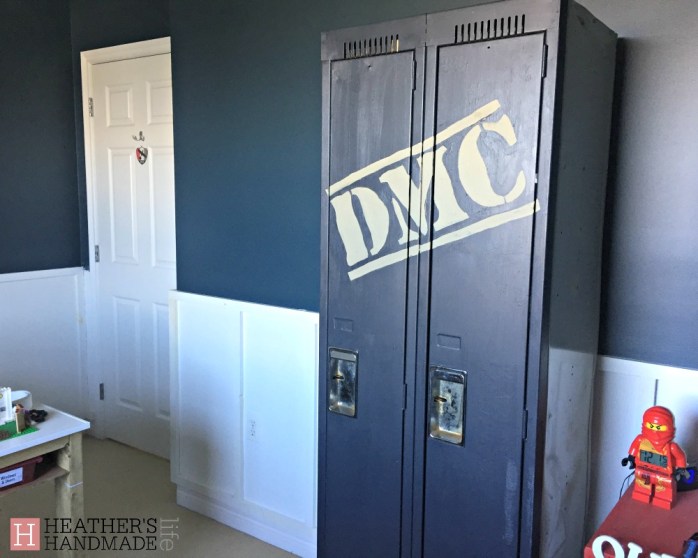 Upcycled lockers for toy storage {Heather's Handmade Life}