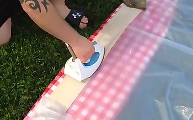 Make a backyard water blob {Heather's Handmade Life}