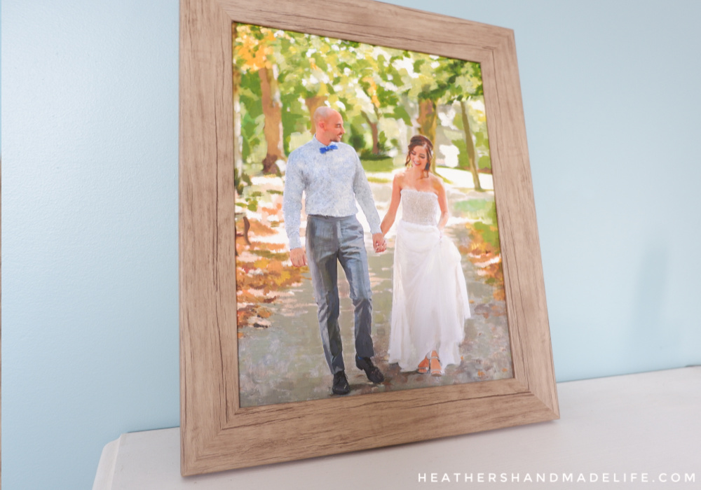 How to oil paint over a photo {Heather's Handmade Life}