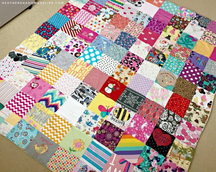 DIY baby clothes quilt {Heather's Handmade Life}