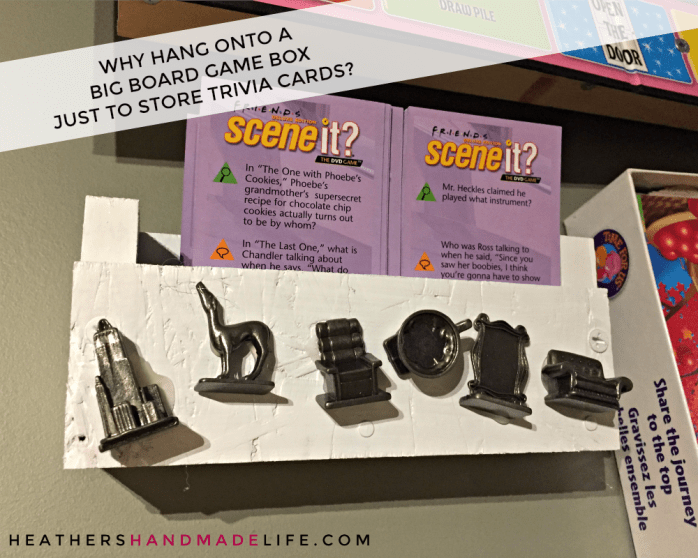 Board game wall art {Heather's Handmade Life}